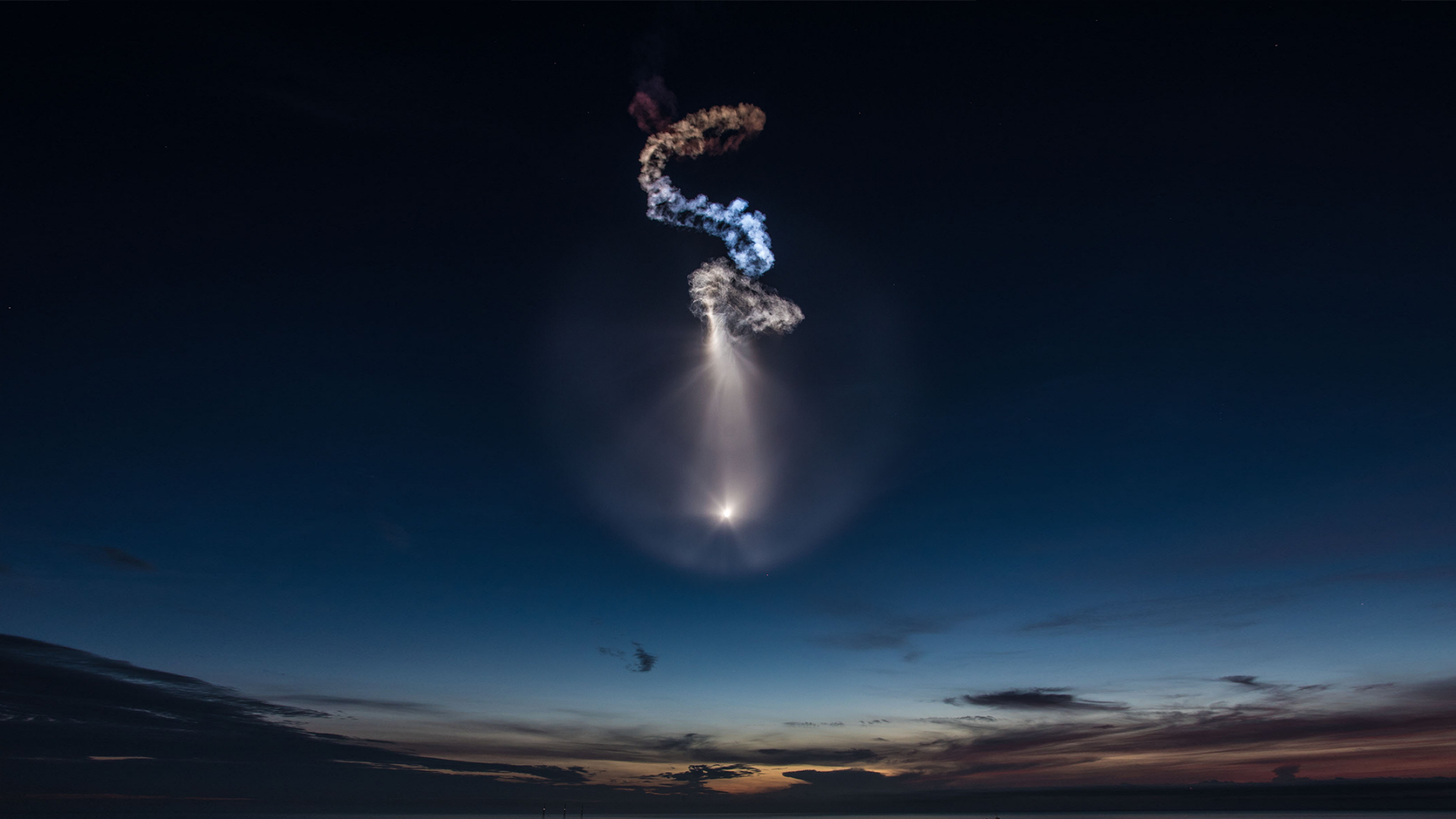 View the launching of Falcon9 X Spaceship